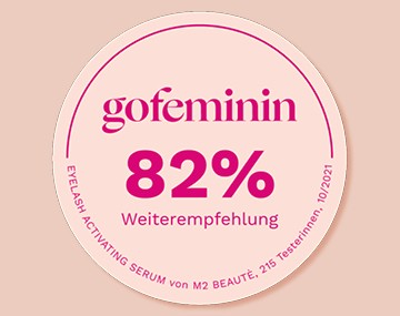 82% Weiterempfehlung unseres Eyelash Activating Serums