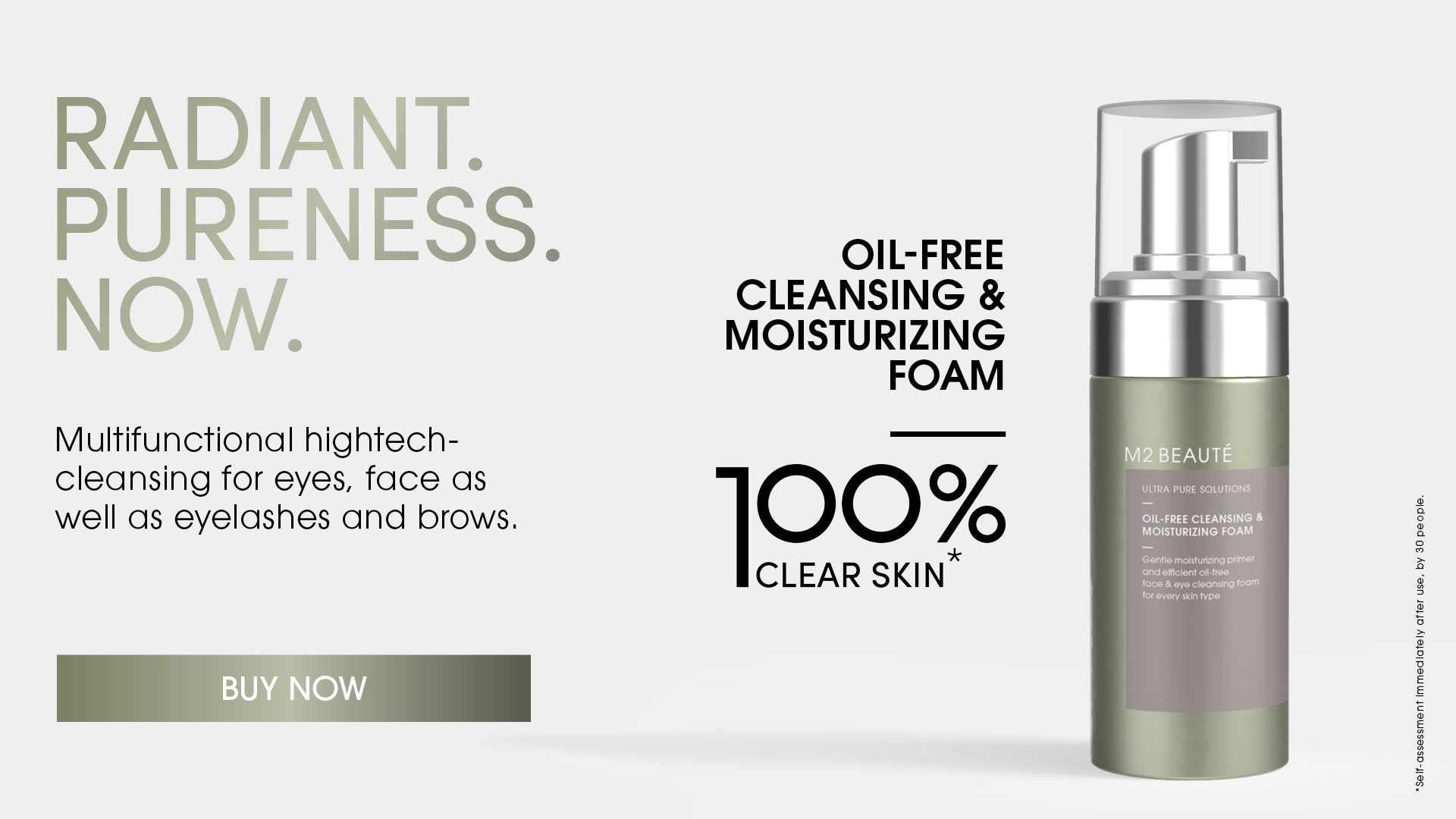 Cleansing & Moisturizing Foam Banner EN